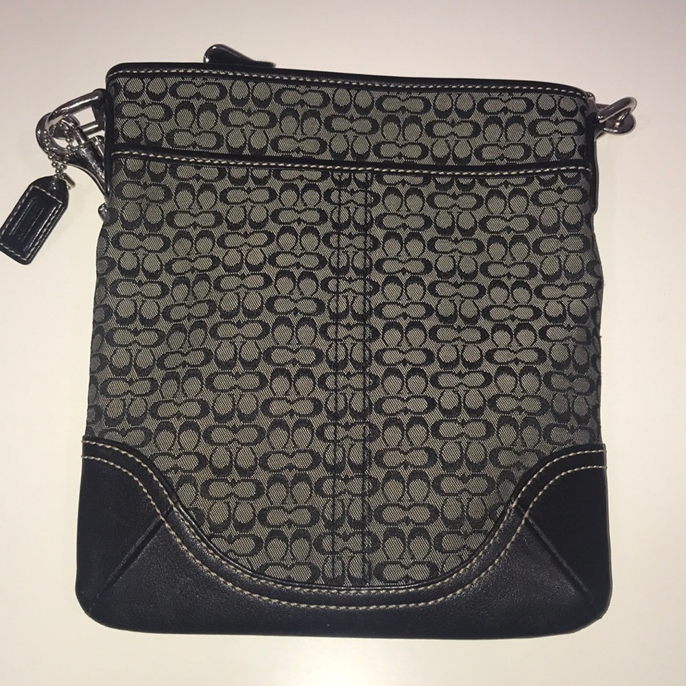 Grey/Black Coach Crossbody